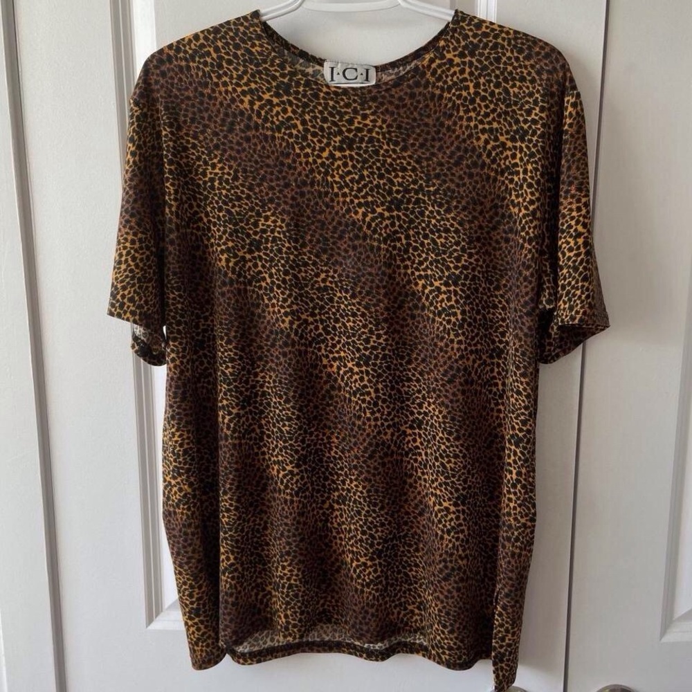 Vintage Leopard Print Tee (L)